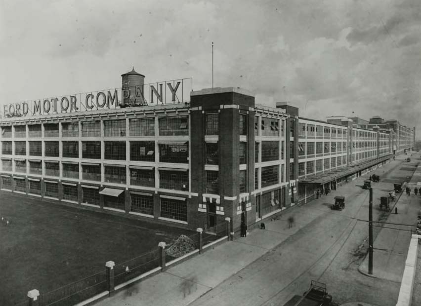 Photo of Ford Motor Company plant in Highland Park