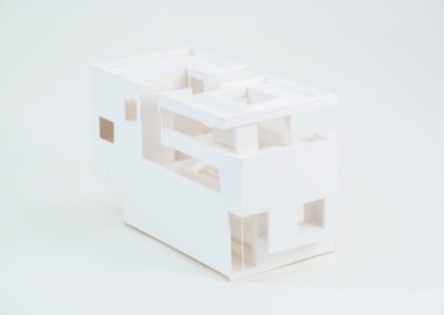 Exterior view of architecture model