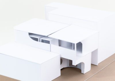 Exterior of architecture model angle 1