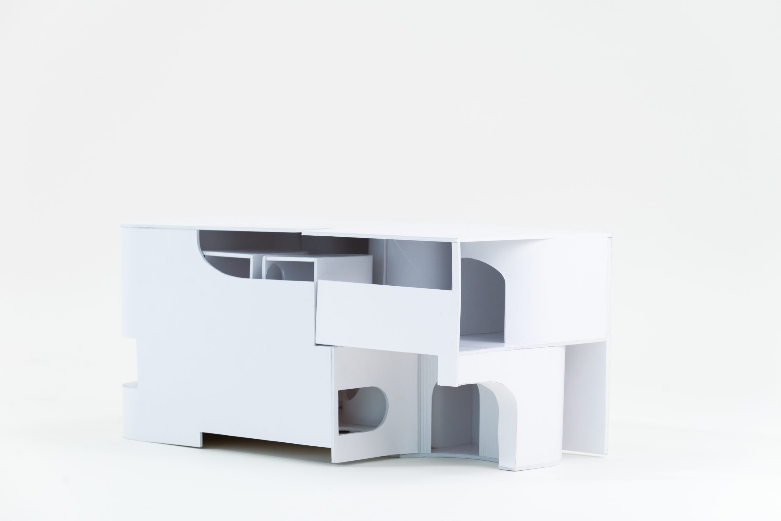 Exterior of architecture model angle 3
