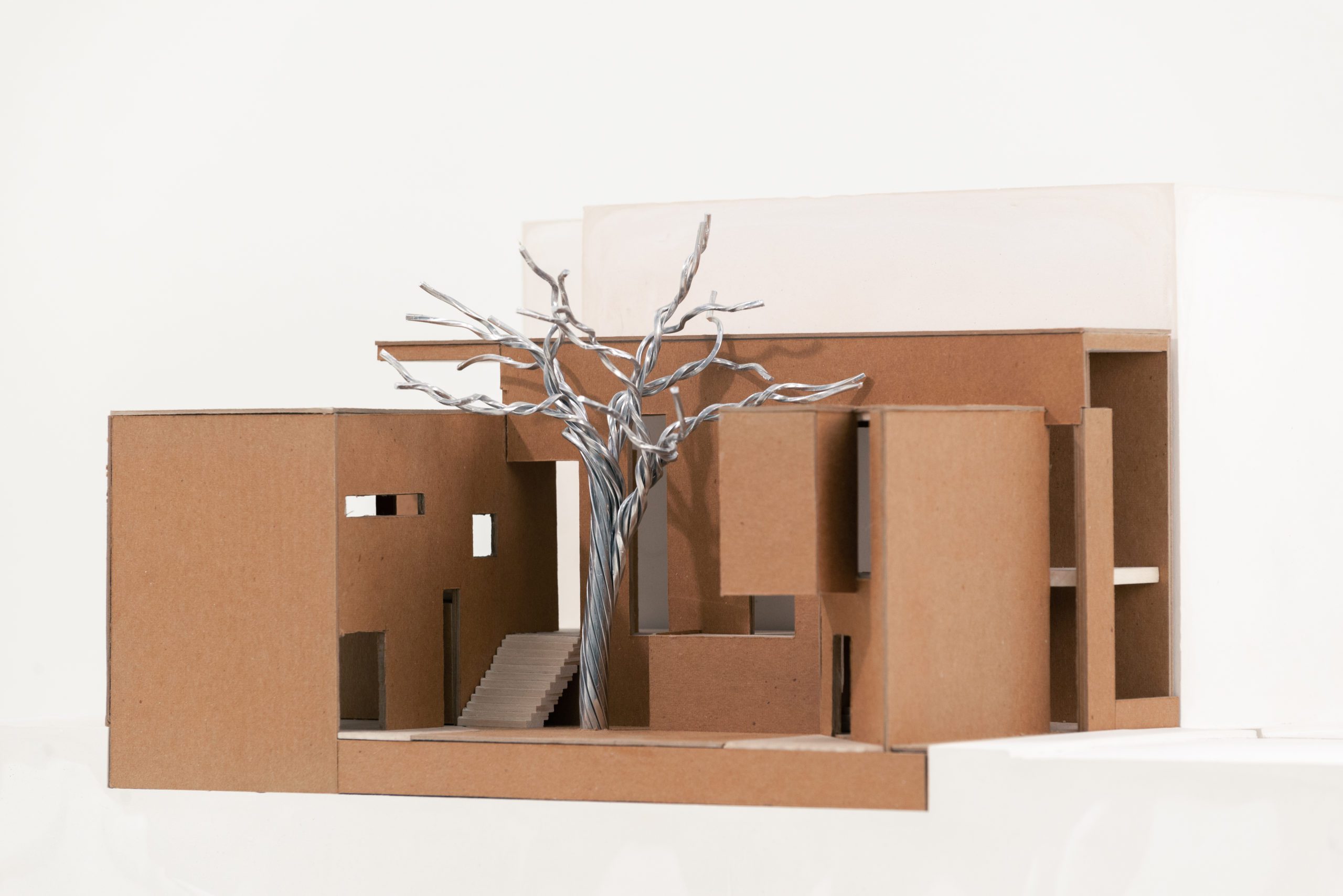 Exterior view of architecture model