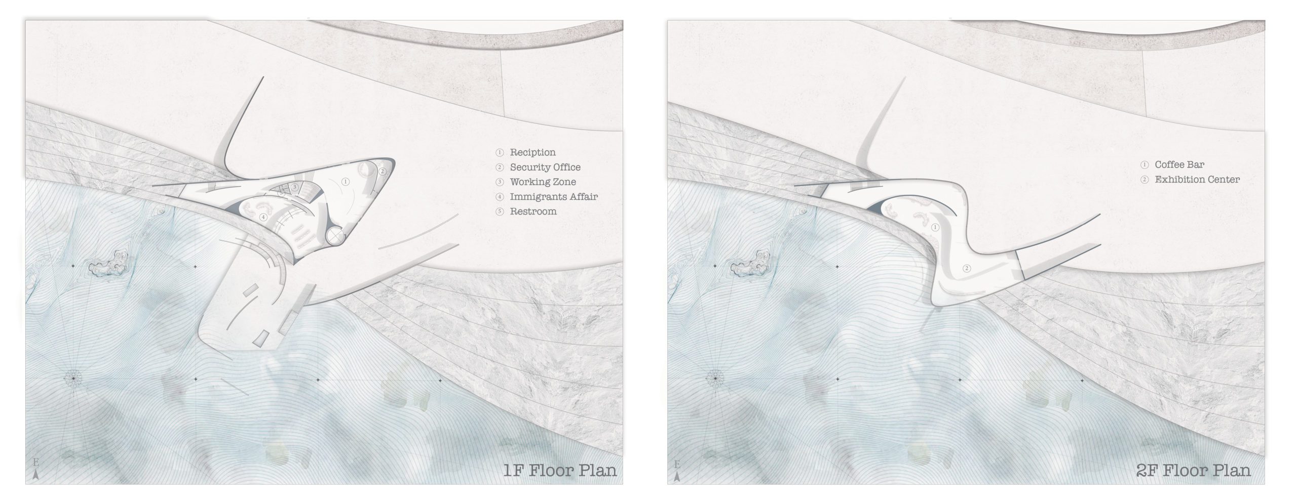 Site map showing different floors