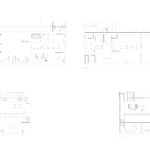 Section diagrams of architecture building