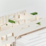 Architecture model photograph angle two no roof