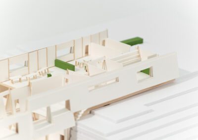 Architecture model photograph angle two no roof
