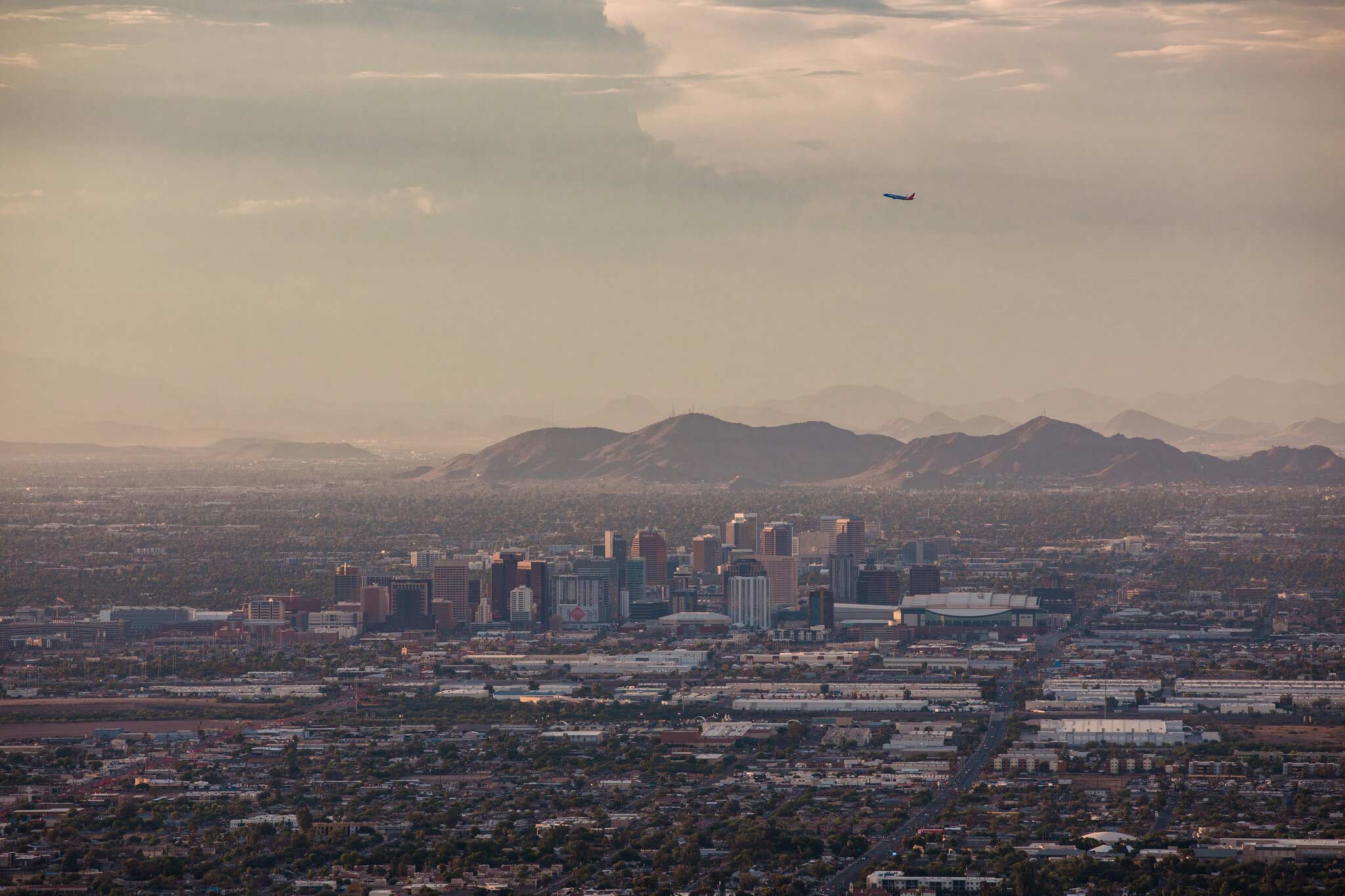 A view of the Phoenix from South Mountain last summer. An industry analysis released this month warns of the threat of citywide blackouts during heatwaves.