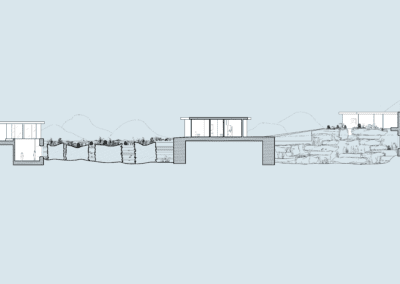 Section view three of architecture render