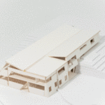 Architecture model photograph angle 6 with roof on