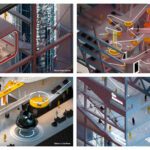 Four different renders of architecture render