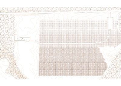 Site plan of architecture model