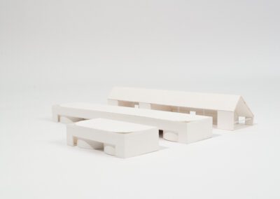 side view of architecture model
