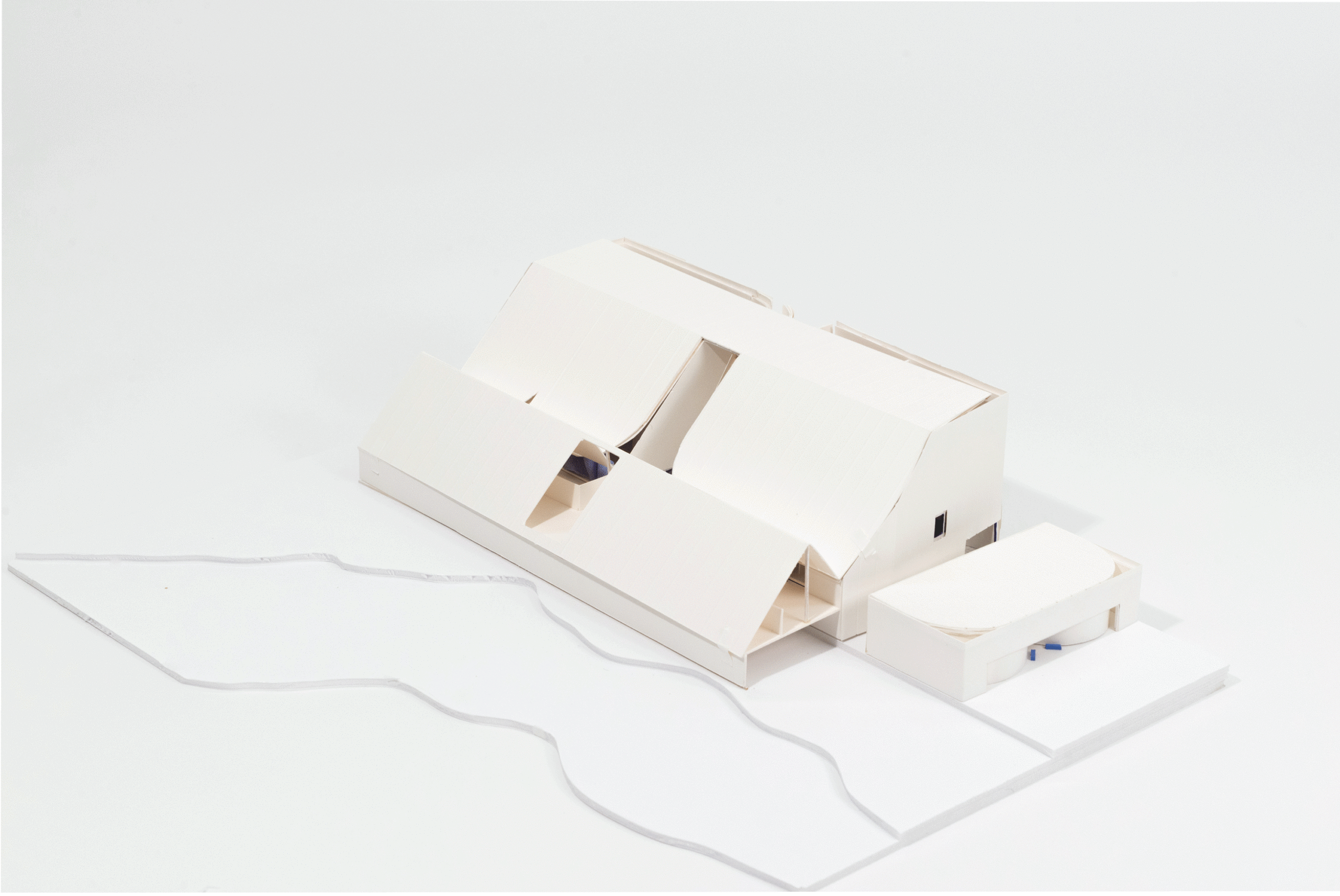 axo view of architecture model