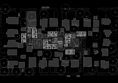 Areal floor plan of architecture project