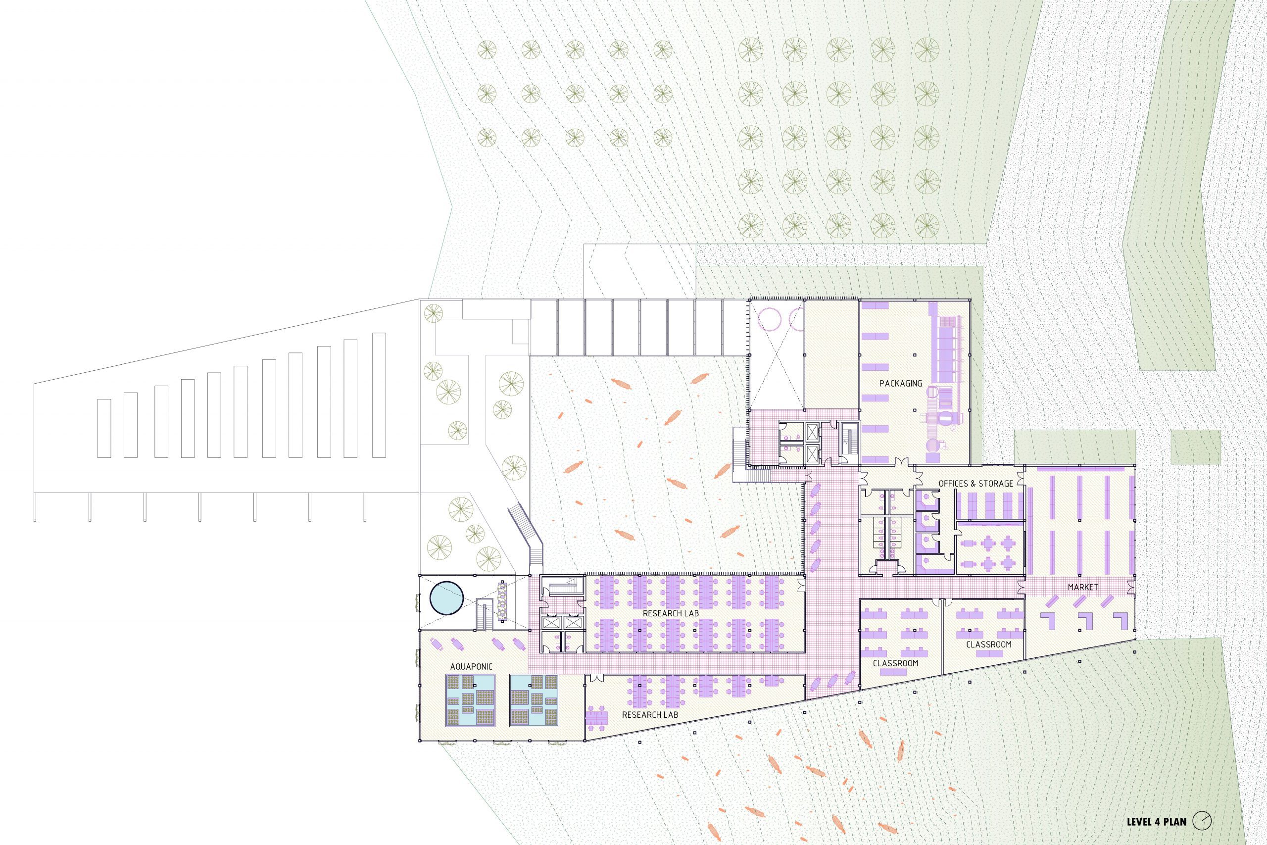 Area plan of architecture project