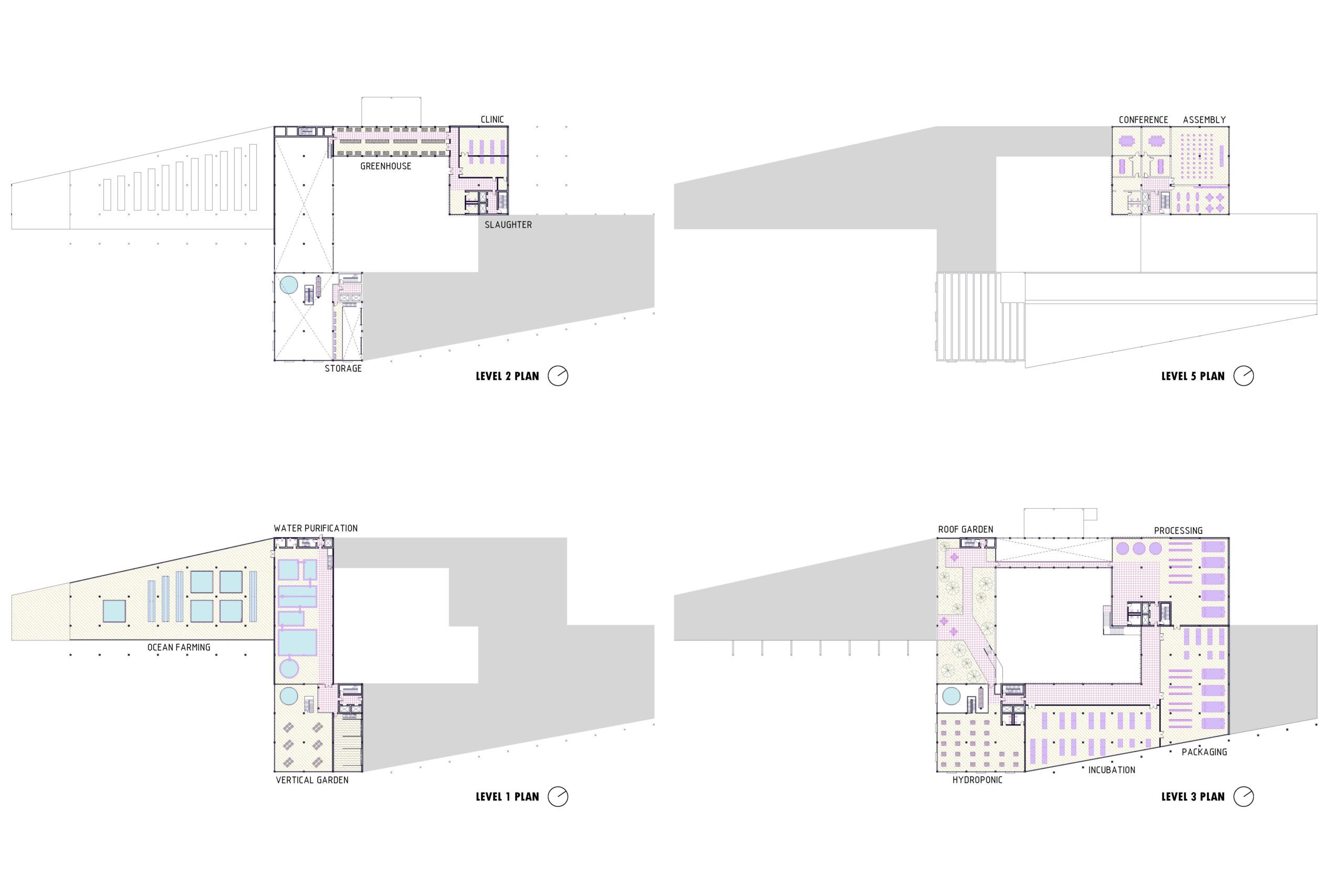 Floor plans of architecture project