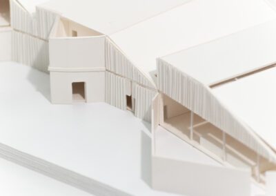 Angle three of architecture model