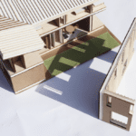 Render of architecture model angle 1