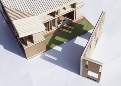 Render of architecture model angle 1