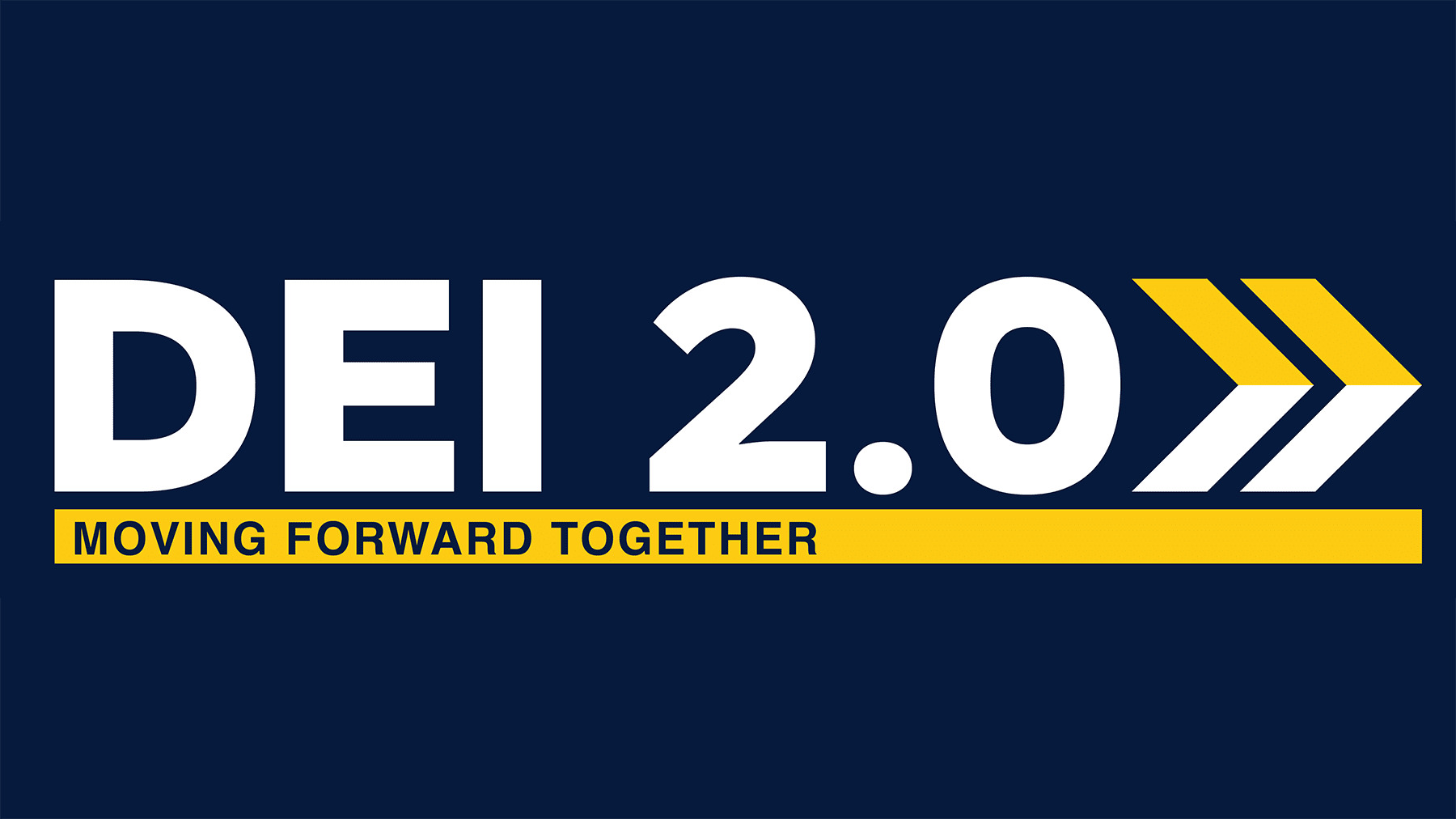 DEI 2.0; Moving Forward Together Logo