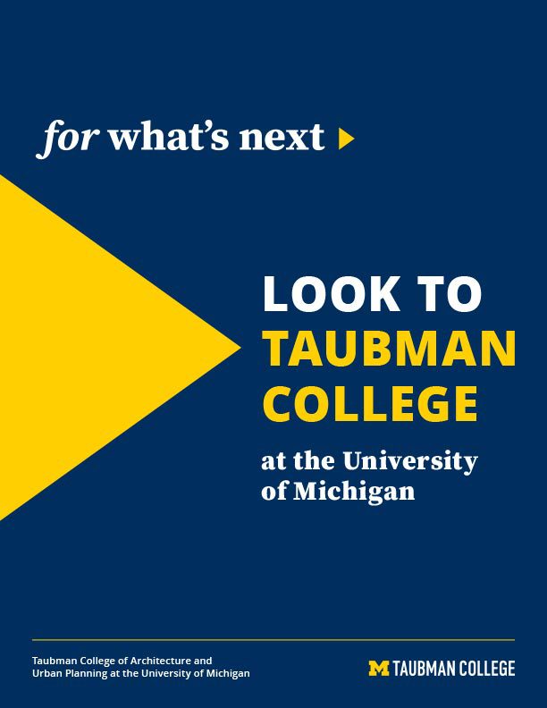 Cover of the Look to Taubman College Campaign Casebook