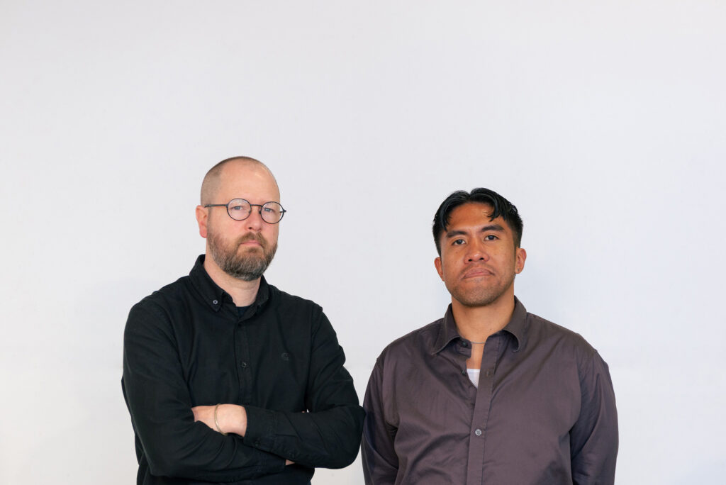 From left: McLain Clutter and Cyrus Peñarroyo