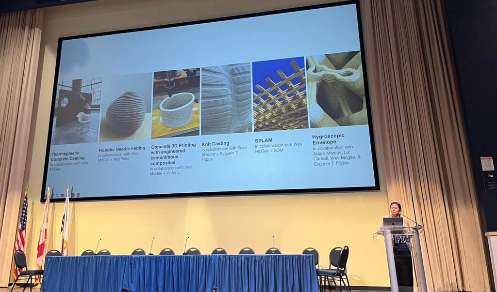 Tsz Yan Ng presenting at ACADIA