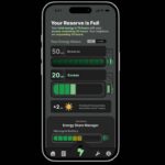 A phone showing the interface of an app created by a student