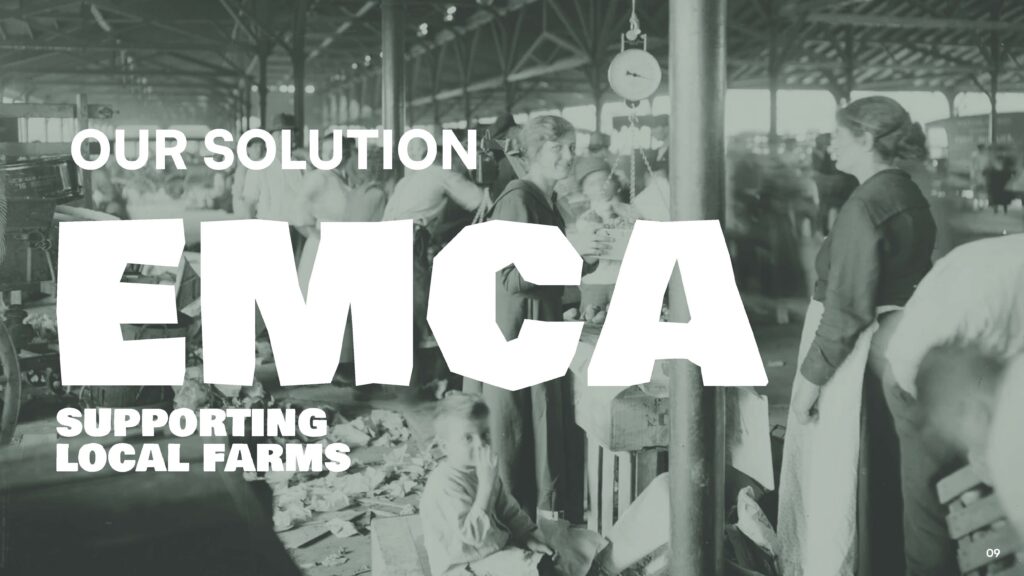 A slide from a slideshow discussing how to promote the Detroit produce culture