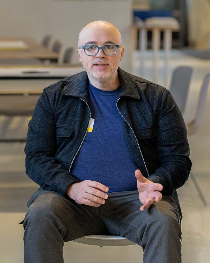 Larry Fabbroni at a Detroit meetup.