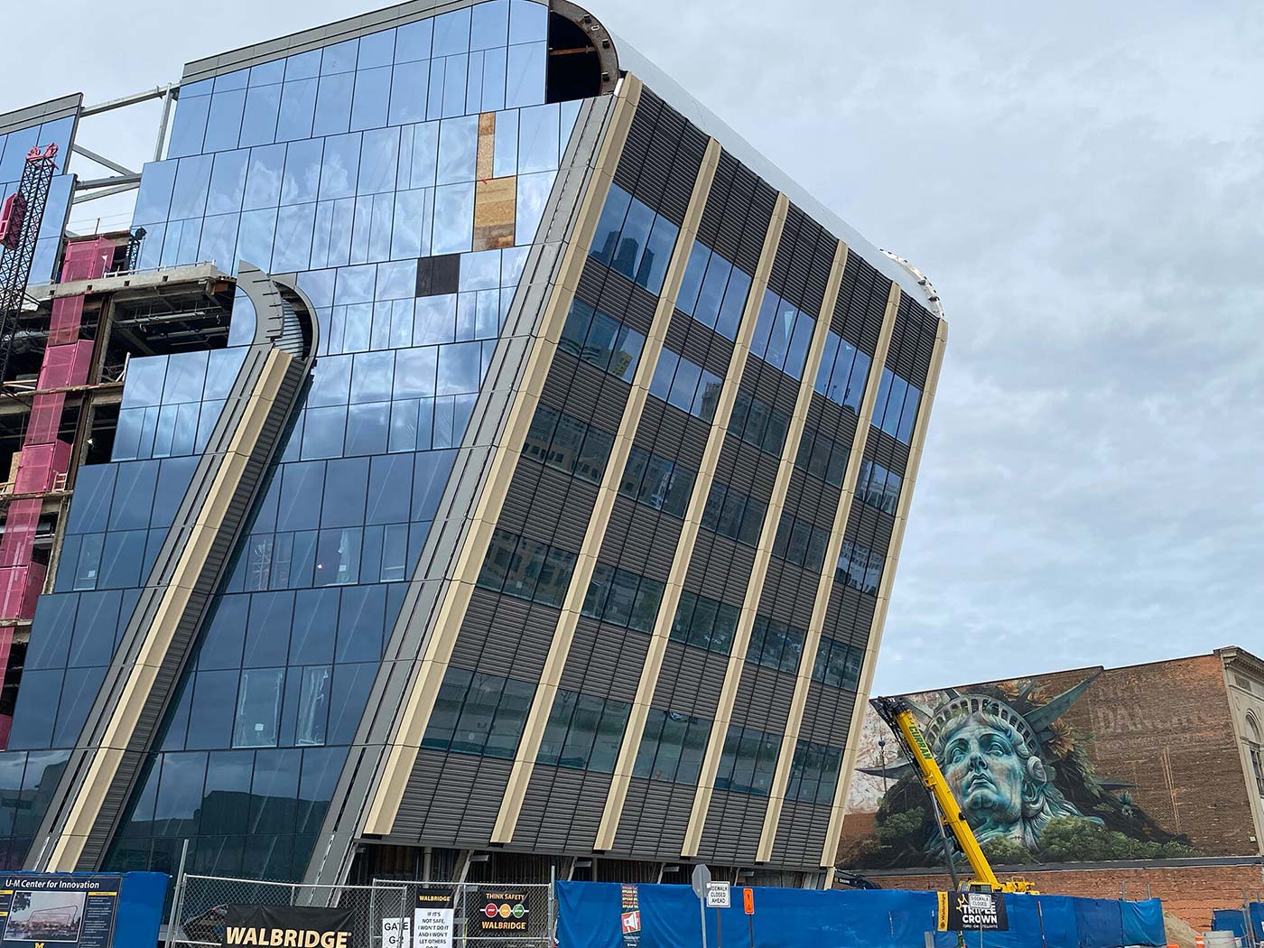 Exterior of the UMCI building under construction